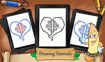 How to Draw Love Hearts syot layar 1