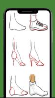 drawing shoes poster