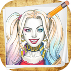 How to Draw Suicide Squad biểu tượng