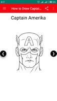 How to Draw Captain Amerika imagem de tela 1