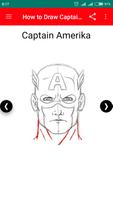 How to Draw Captain Amerika imagem de tela 2