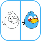 How To Draw Angry Birds Blue ícone
