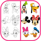 How To Draw Mickey Mouse ícone