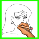 Drawing Wonder Woman 2017 Step by step APK