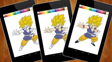 Dragon Coloring Book Goku скриншот 1
