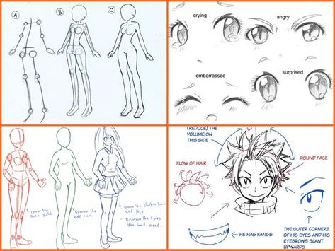 Drawing anime step by steps apk screenshot Drawing anime step by steps apk screenshot