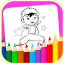 coloring cartoon for kids aplikacja