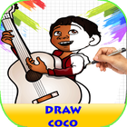 Cómo dibujar Coco icono