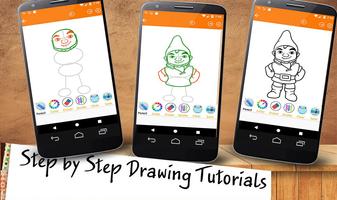 How To Draw Sherlock Gnomes Characters ảnh chụp màn hình 1