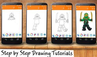 How To Draw Lego Ninja Go Characters captura de pantalla 2
