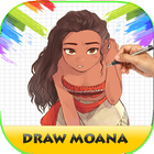 Learn To Draw Moana أيقونة