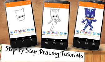 How To Draw Pj Masks Characters screenshot 3