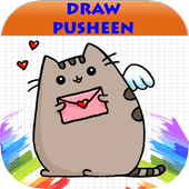 android 用の how to draw cute pusheen cat step by step apk を