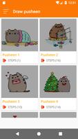 How To Draw Cute Pusheen Cat step by step capture d'écran 1