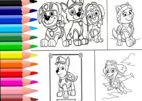 Coloring PAW Dog Patrol Screenshot 1