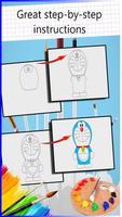 Learn  How To Draw Doraemon Anime Poster