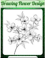 Drawing Flower Design پوسٹر