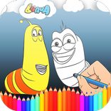 Coloring Book Larva 2018