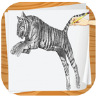 How To Draw Tiger آئیکن