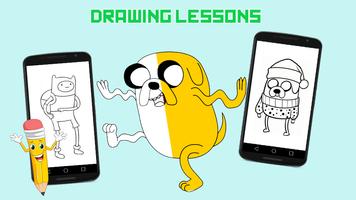 Drawing Lessons Adventure Time Affiche