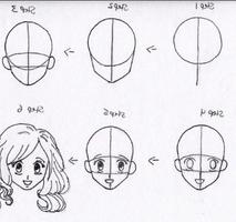 dibujo idea de anime girl - para principiantes captura de pantalla 3