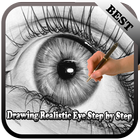 realistic eye drawing tutorial icon