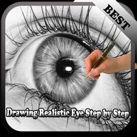 realistic eye drawing tutorial poster