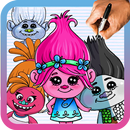 Как рисовать персонажей Тролли APK