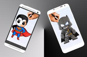 How to draw chibi super hero Screenshot 1