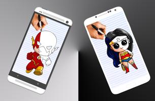 How to draw chibi super hero Screenshot 3