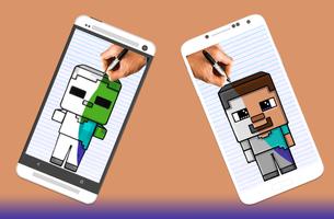 How to draw Minecraft Characters capture d'écran 3