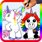 How to draw cute unicorns icône