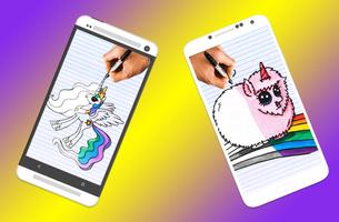 How to draw cute unicorns capture d'écran 3