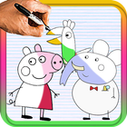 ikon How To Draw peppa pig