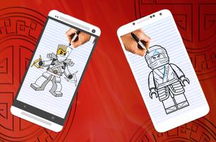 How to draw Lego Ninjago characters screenshot 3