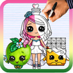 how to draw Shopkins