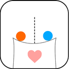 آیکون‌ physics draw love line