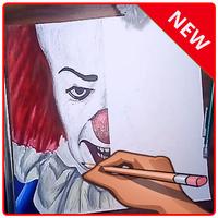 draw pennywise-poster