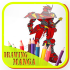 learn to draw roboot characters icon