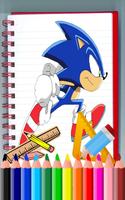 Learn how to draw Sonic  Easy Step screenshot 1