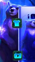 3D Dreamy Forest Bear Theme 截图 1