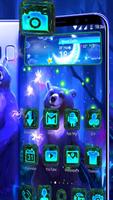 3D Dreamy Forest Bear Theme 截图 2