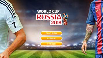 Fußball-Weltmeisterschaft Russland 2018 Plakat