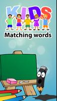Match words - shapes and colors for kindergarten Affiche