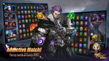 Soul Crush- Match 3 Monster Card  Game 截图 1