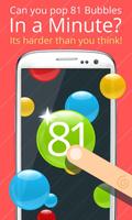 81 Bubbles: Numbers Game Affiche