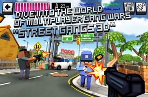 Street gangs. Multiplayer 3D poster