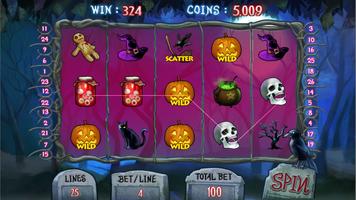 Creepy Halloween Slots capture d'écran 1