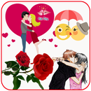 Kiss Me Love Stickers & emoji APK