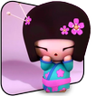Cute Geisha 3D Live Wallpaper